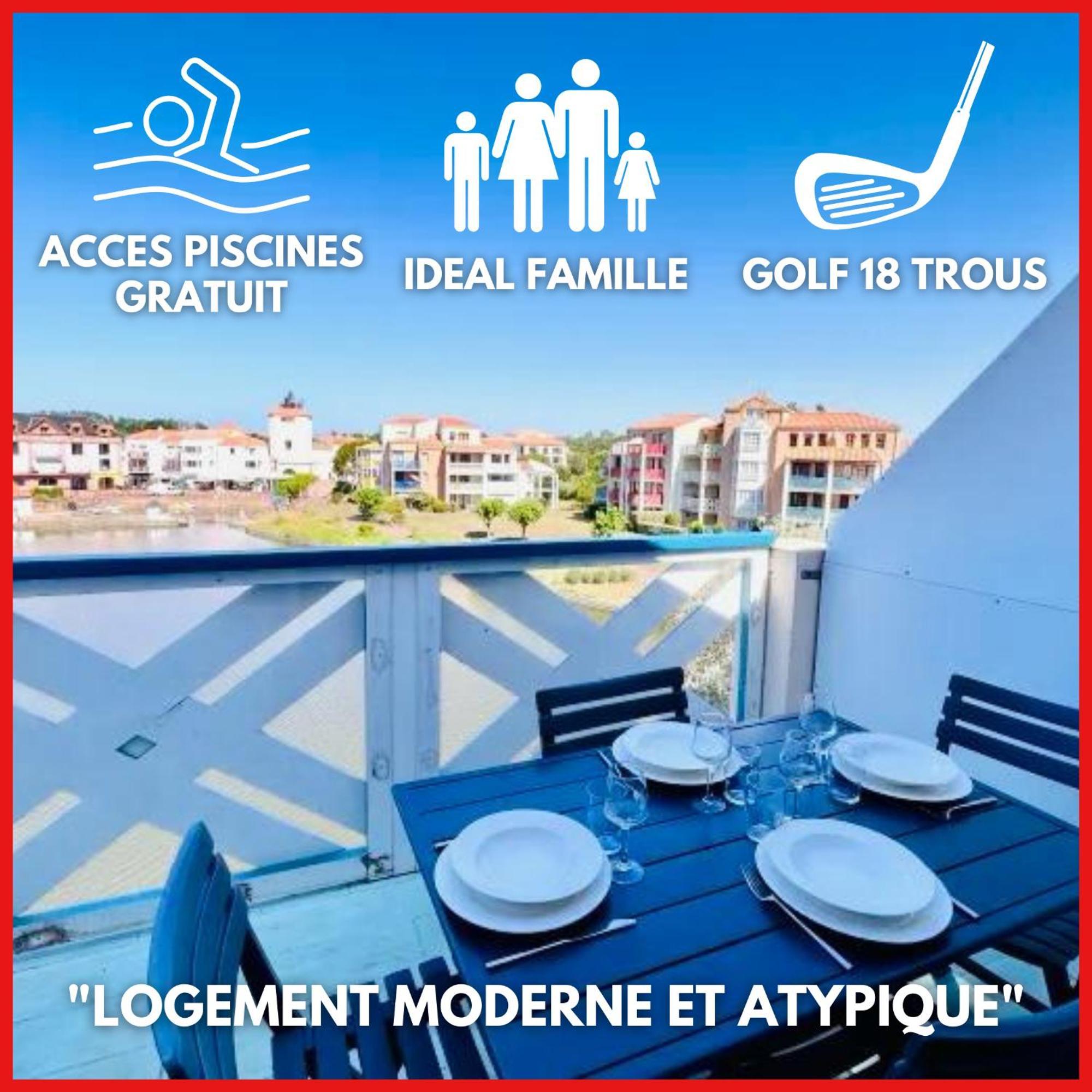 Talmont-Saint-Hilaire "Le Filet Du Lac" Appartement Atypique, 5 Personnes, Duplex, Vue Lac, Acces Parc Aquatique Gratuit מראה חיצוני תמונה